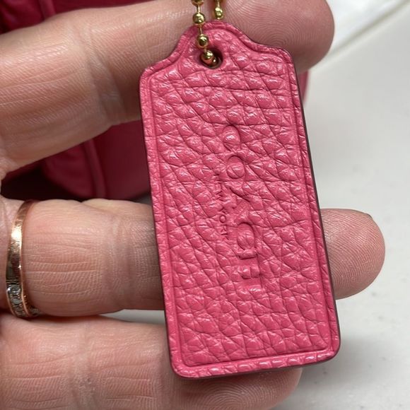 Coach Pink Court Crossbody With Ruching Bag - Picture 8 of 10